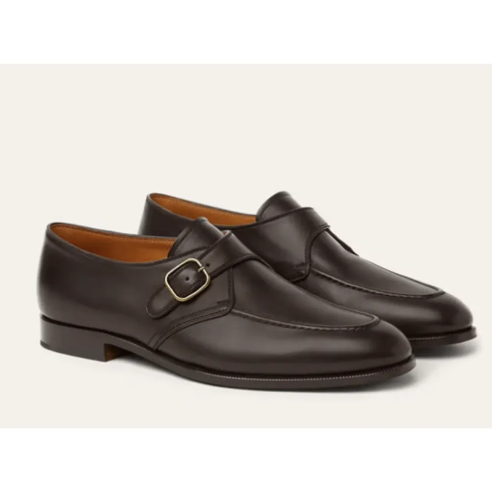 Heren Loro Piana Klassieke Derby Schoenen met Leren Details