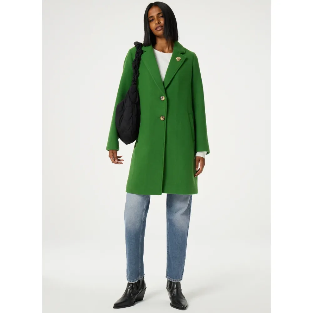 DAMES FABIENNE CHAPOT Klassieke Jas met Hartspeld