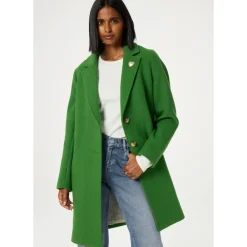 DAMES FABIENNE CHAPOT Klassieke Jas met Hartspeld