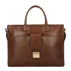 DAMES The Bridge Laptoptassen^Klassieke Leren Messenger Tas Unisex