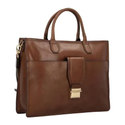 DAMES The Bridge Laptoptassen^Klassieke Leren Messenger Tas Unisex