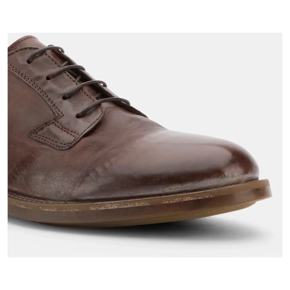 Heren MOMA Klassieke Leren Schoen met Vintage Afwerking