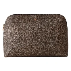 DAMES Borbonese Klassieke Medium Gerecyclede Stof Beauty Case