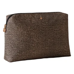 DAMES Borbonese Klassieke Medium Gerecyclede Stof Beauty Case