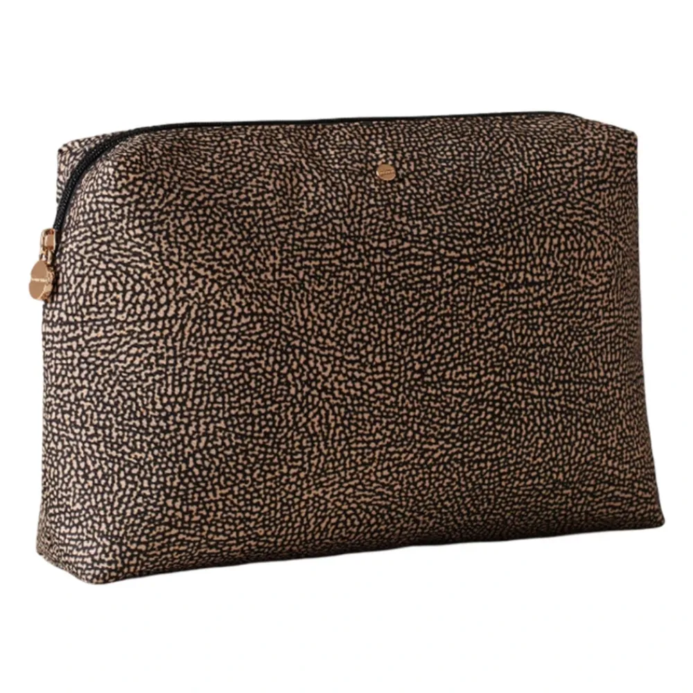 DAMES Borbonese Klassieke Medium Gerecyclede Stof Beauty Case