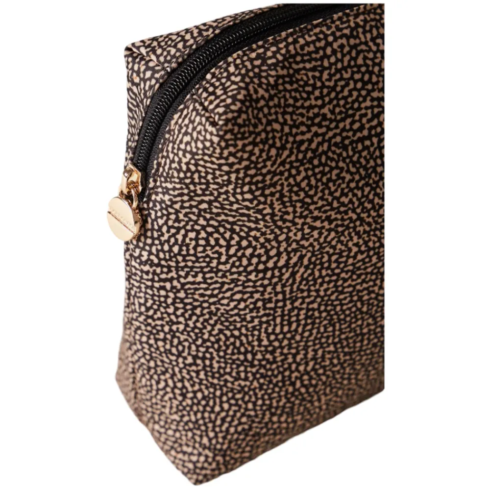 DAMES Borbonese Klassieke Medium Gerecyclede Stof Beauty Case