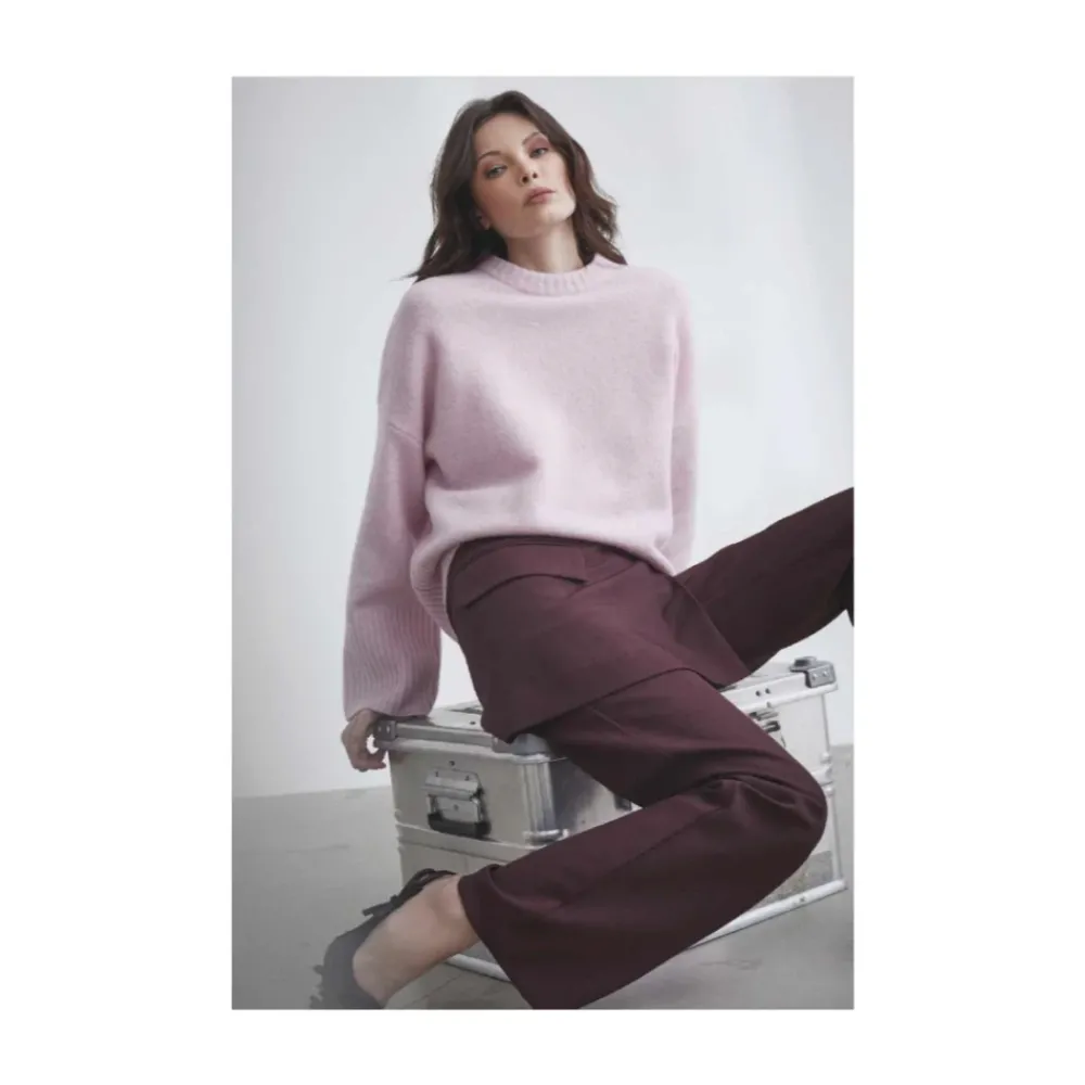 DAMES Co'Couture Truien & Vesten^Klassieke O-Neck Wollen Trui