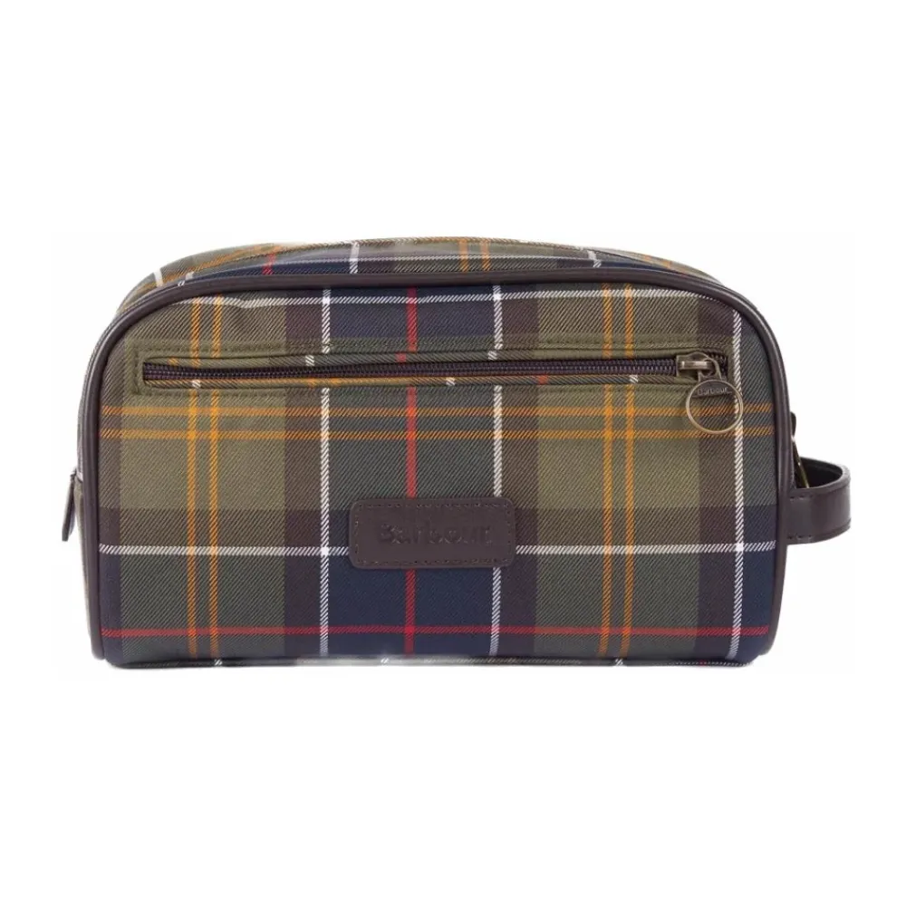 DAMES Barbour Klassieke Tartan Toilettas Stijlvol Ontwerp