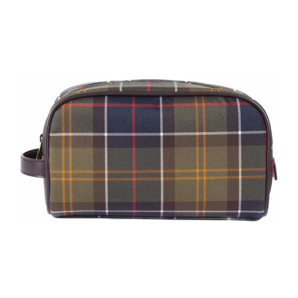 DAMES Barbour Klassieke Tartan Toilettas Stijlvol Ontwerp