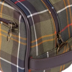 DAMES Barbour Klassieke Tartan Toilettas Stijlvol Ontwerp