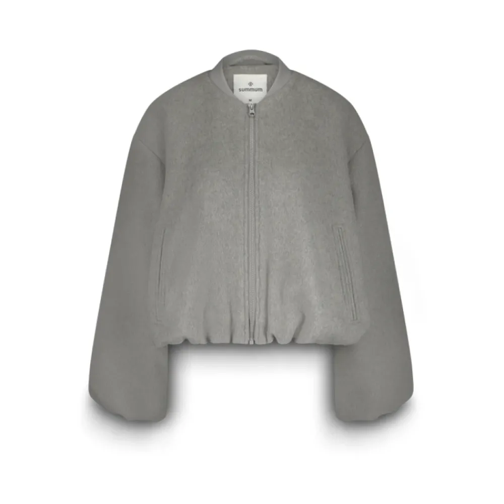 DAMES Summum Woman Klassieke wollen bomberjack
