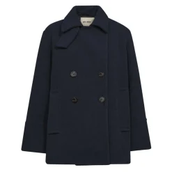 DAMES MOS MOSH Trenchcoats & Mantels^Klassieke wollen jas in marine