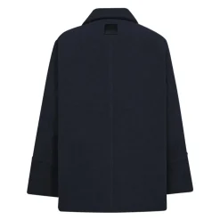 DAMES MOS MOSH Trenchcoats & Mantels^Klassieke wollen jas in marine