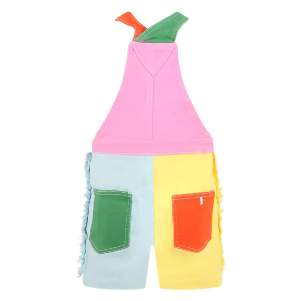 Stella McCartney Kleurrijke Papegaai Geborduurde Katoenen Tuinbroek