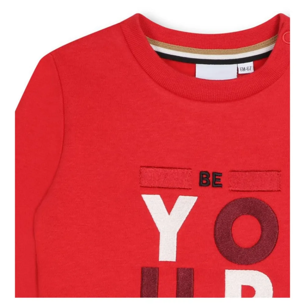 Hugo Kleurrijke Voorkant Illustratie Sweater