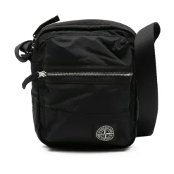 Heren Stone Island Tassen^Kompas-Patch Schoudertas