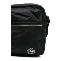 Heren Stone Island Tassen^Kompas-Patch Schoudertas