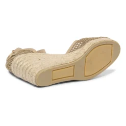 DAMES Castañer Koraal Wedge Espadrilles Lurex Schoenen