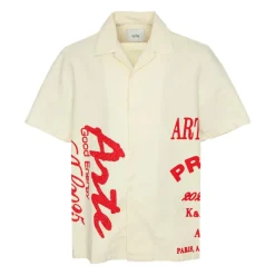 Heren Arte Antwerp Kort overhemd met rode print