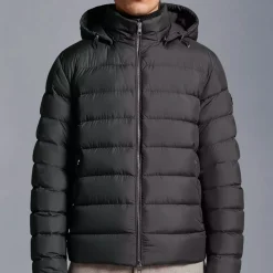 Heren Moncler Korte Donsjas met Capuchon