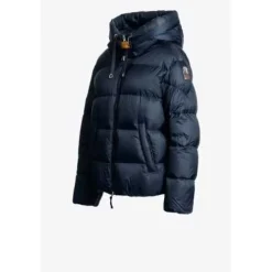 DAMES Parajumpers Korte Gewatteerde Jas Marinee Capuchon