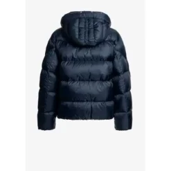 DAMES Parajumpers Korte Gewatteerde Jas Marinee Capuchon