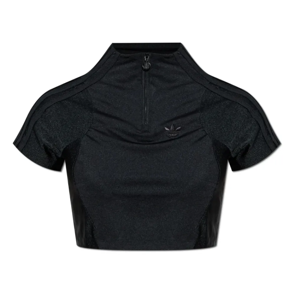 Adidas Originals Korte top met geborduurd logo