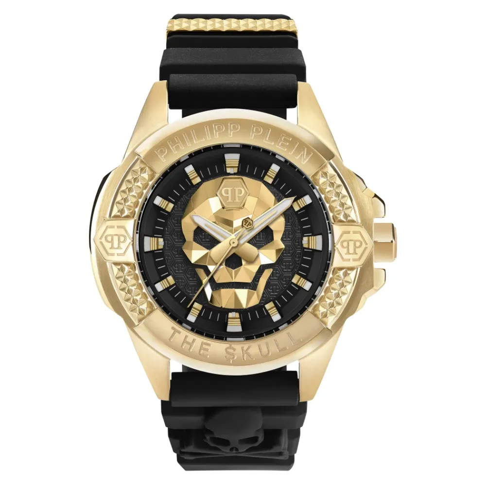 Heren Philipp Plein Horloges^$KULL Titan Gold Watch