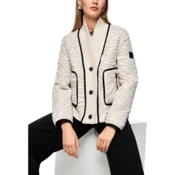 DAMES Marc Cain Kurze Steppjacke mit Strick-Detail