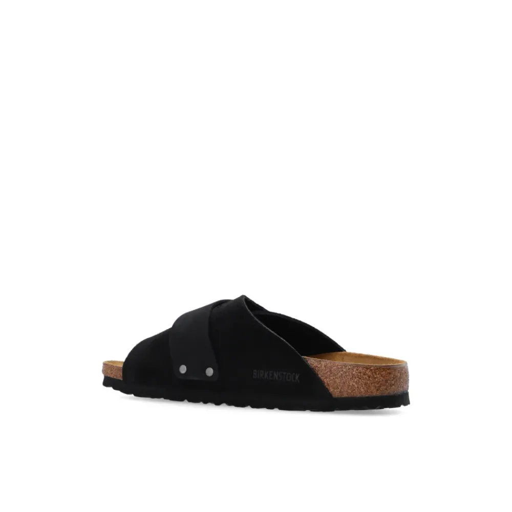 Heren Birkenstock Kyoto Nubuck Sandalen