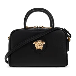 DAMES Versace Handtassen^La Medusa Leather Mini Boston Bag