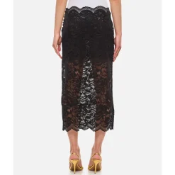 DAMES Rabanne Rokken^Lace Midi Skirt