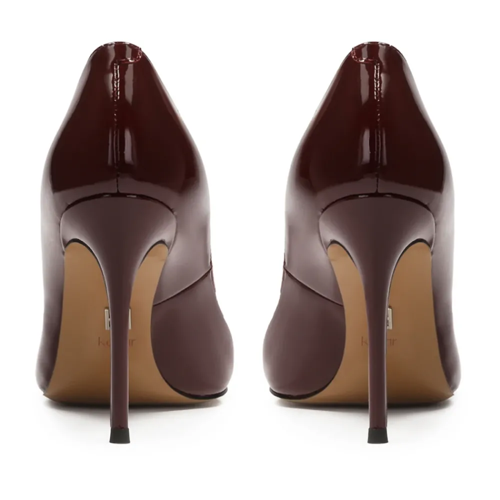 DAMES Kazar Pumps^Lakleren bordeaux pumps