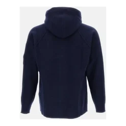 Heren C.P. Company Lambswool GRS Hooded Full Zip Sweater