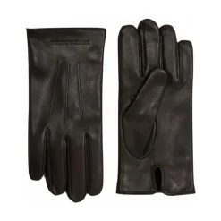 DAMES Armani Lamsleren Wolgevoerde Handschoenen