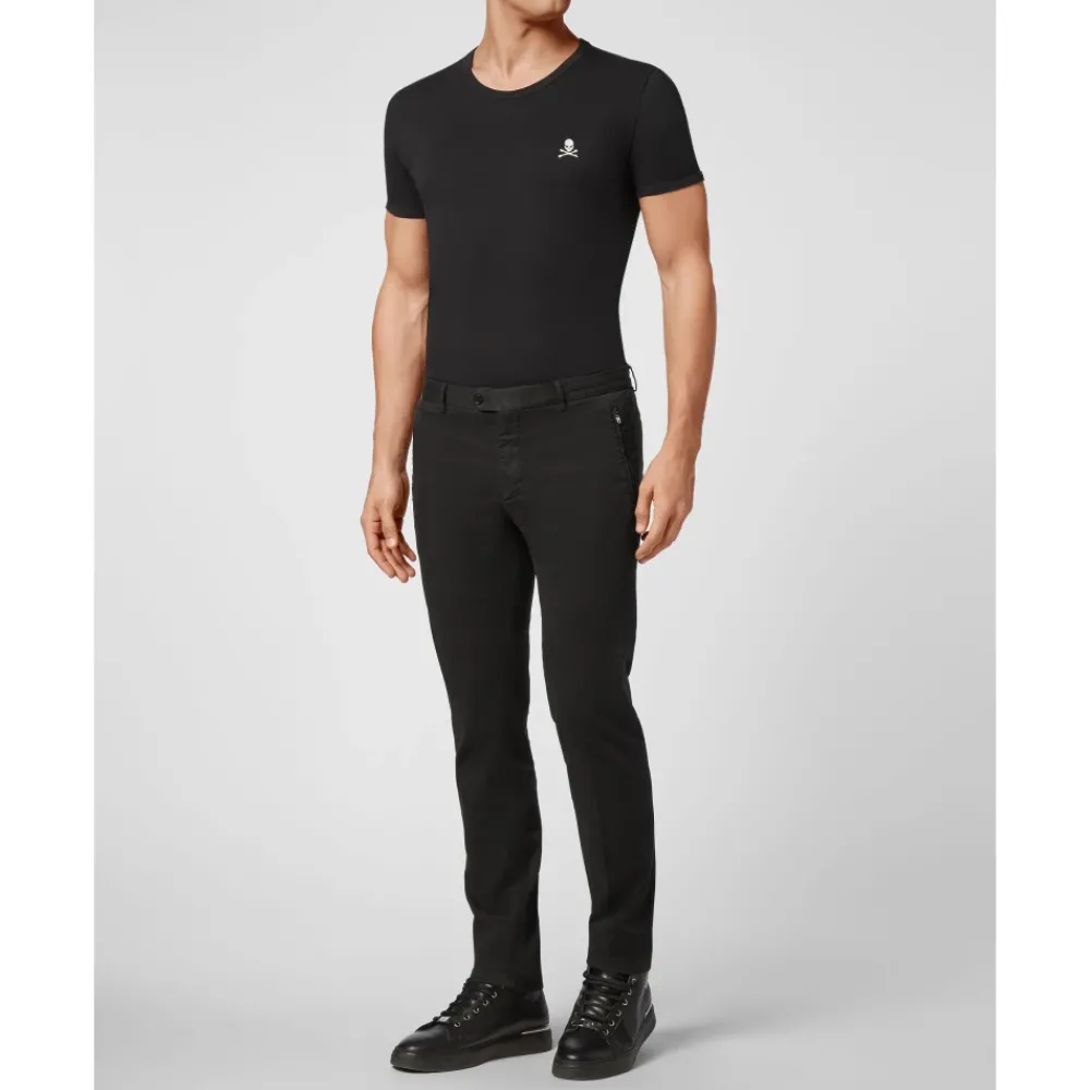 Heren Philipp Plein Lange Broek met Rits