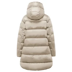 DAMES BomBoogie Lange donsjas van helder nylon met capuchon