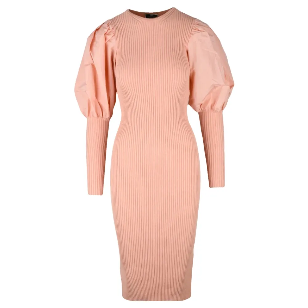 DAMES Elisabetta Franchi Jurken^Lange Gebreide Jurk