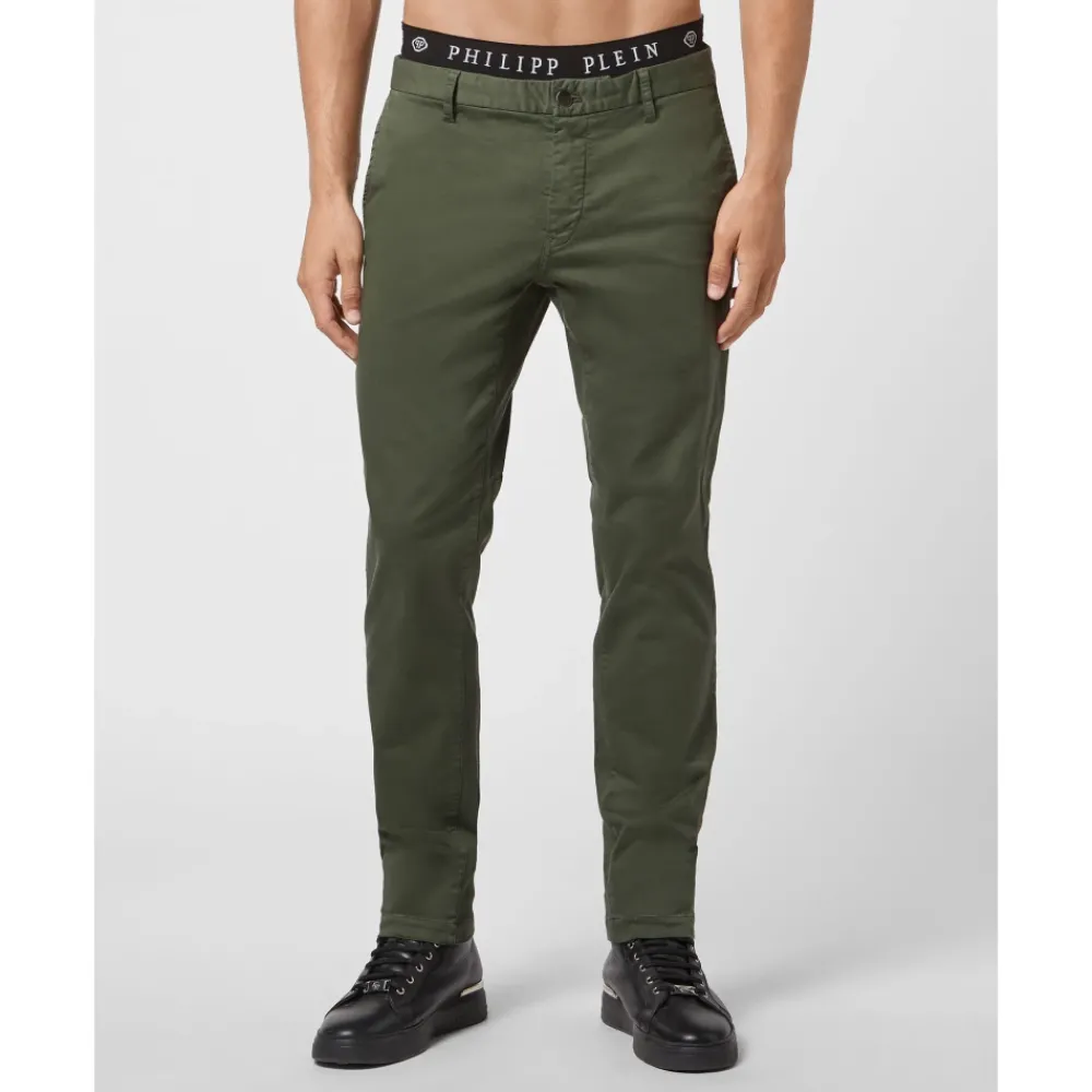 Heren Philipp Plein Lange Getailleerde Broek