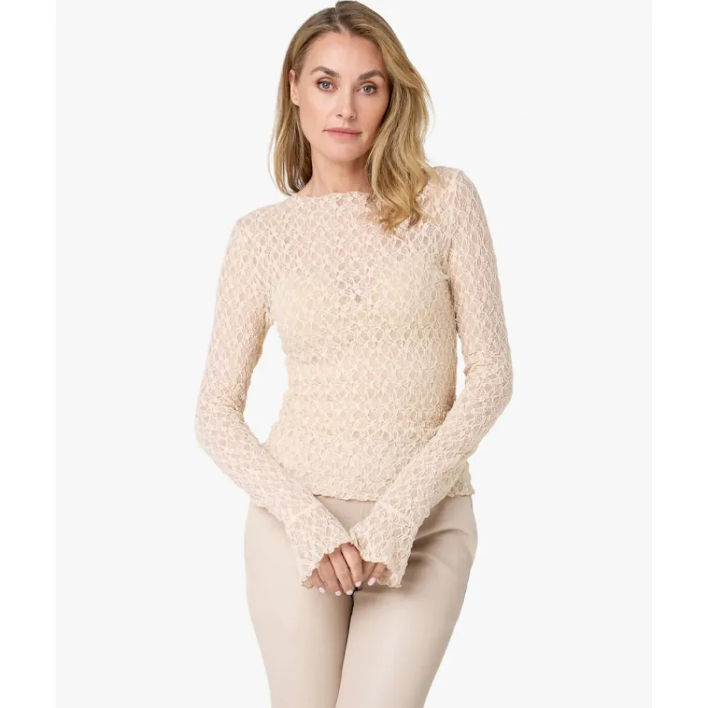 DAMES Ibana Lange Mouw Top in Taola Stijl