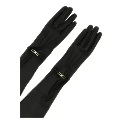 DAMES Elisabetta Franchi Handschoenen^Lange Nappa Leren Handschoenen