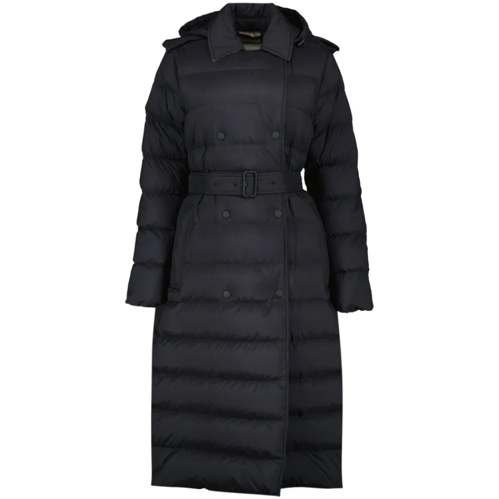 DAMES Burberry Lange Nylon Pufferjas