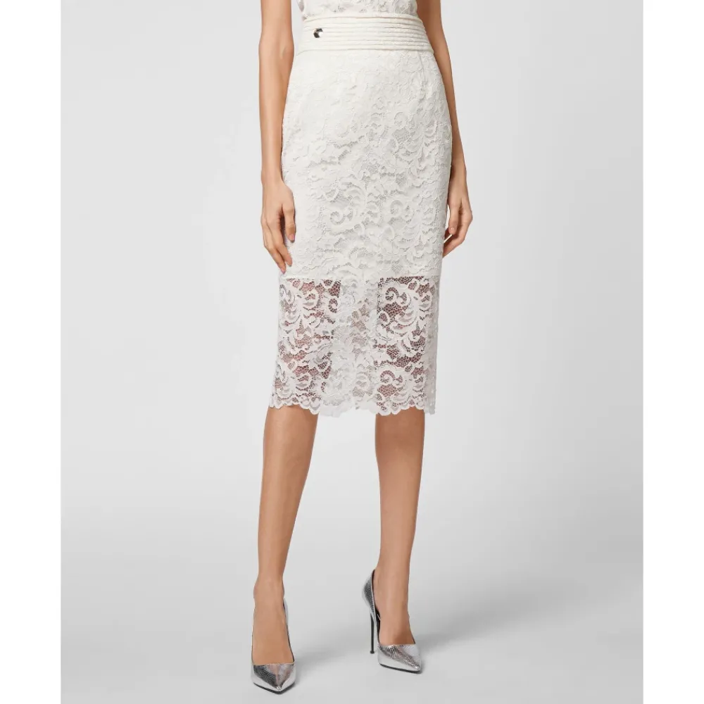 DAMES Philipp Plein Rokken^Lange Rok Kant