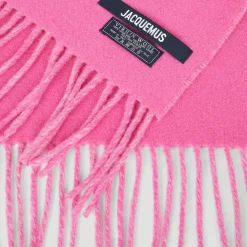DAMES Jacquemus Sjaals^Lécharpe Fringe Logo Sjaal