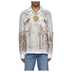 Heren Casablanca Le Temple du Savoir Linnen Overhemd