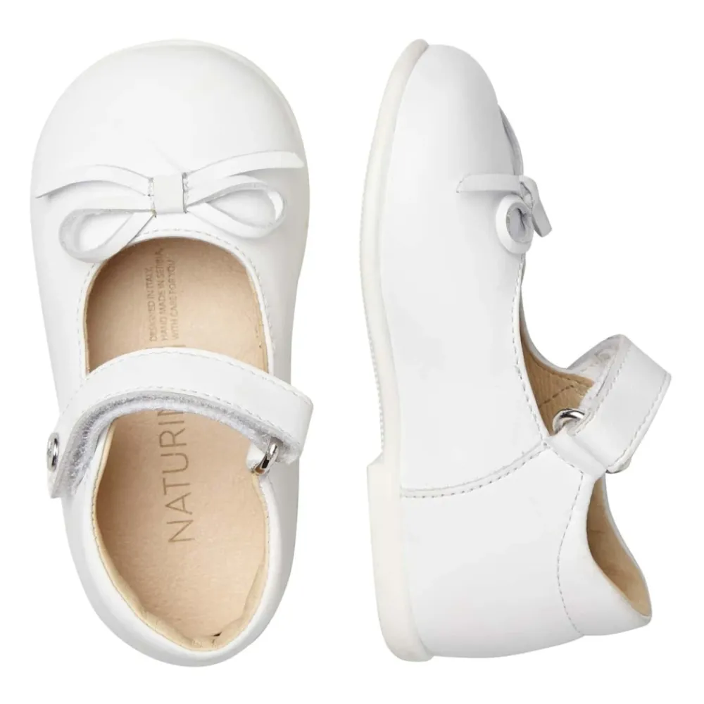 Naturino Ballerina'S^Leather ballet flats h bow BALLET