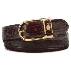 Heren Billionaire Riemen^Leather Belt Crocco