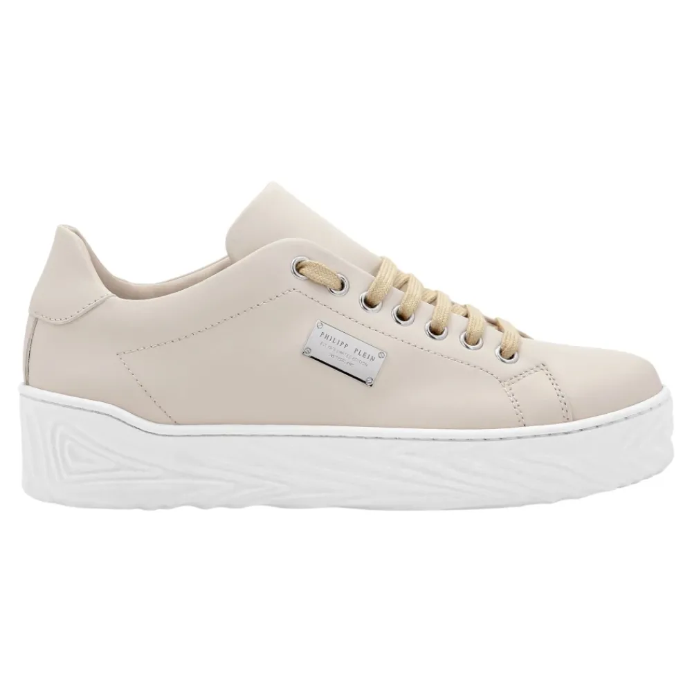 DAMES Philipp Plein Sneakers^Leather Lo-Top Sneakers