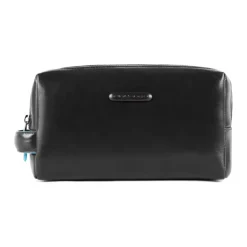 DAMES Piquadro Leather toiletry bag with two dividers