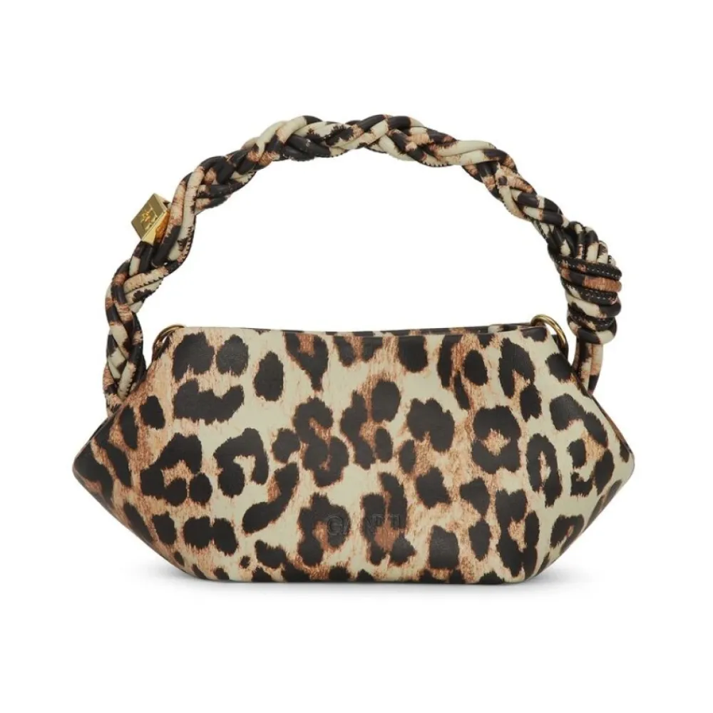 DAMES Ganni Leopard Mini Bou Tas